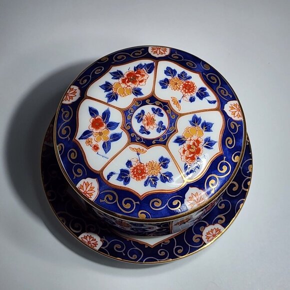 Japanese Kutani Porcelain Tea Set With Floral & Gold Kozan Gama (Kozan Kiln) VTG - Picture 9 of 12